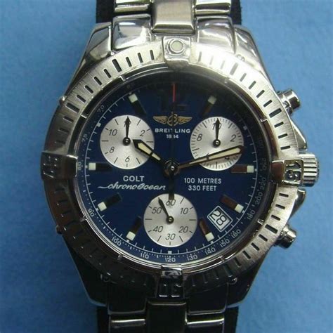 breitling colt chrono ocean battery|breitling colt chronometre 500m stainless.